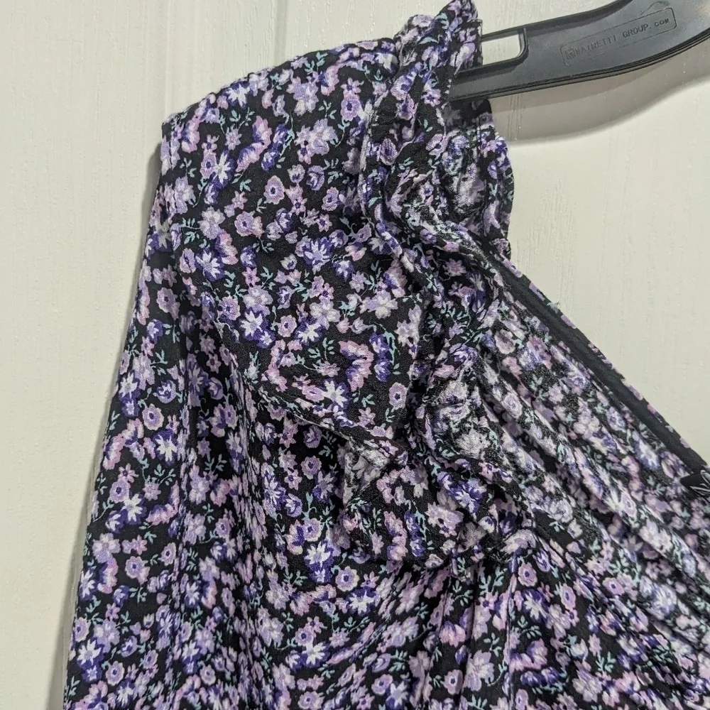 Zara | Ruched Floral Print Crop Top